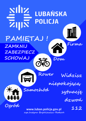 ulotka zamknij zabezpiecz schowaj