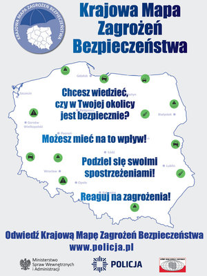 LUBAŃSCY POLICJANCI ZACHĘCAJĄ DO KORZYSTANIA Z KRAJOWEJ MAPY ZAGROŻEŃ BEZPIECZEŃSTWA