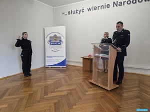 WIERNOŚĆ, SŁUŻBA I AWANS- UROCZYSTOŚĆ W LUBAŃSKIEJ JEDNOSTCE POLICJI