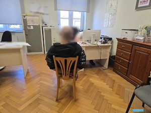 zatrzymana osoba