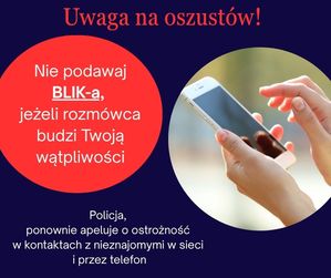 UWAGA! BLIK I OSZUSTWA Z WYKORZYSTANIEM SZTUCZNEJ INTELIGENCJI