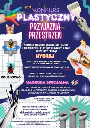 Wojewódzki konkurs plastyczny pn. „Przyjazna przestrzeń. Tu każdy może być sobą”