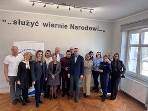 SPOTKANIE W LUBAŃSKIEJ JEDNOSTCE POLICJI DOTYCZĄCE BEZPIECZEŃSTWA NAJMŁODSZYCH UCZESTNIKÓW RUCHU DROGOWEGO