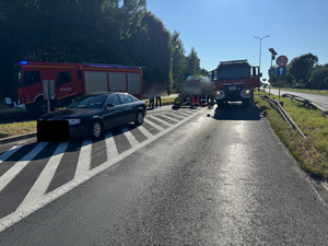Potrącenie pieszego na drodze krajowej. Policja apeluje o ostrożność