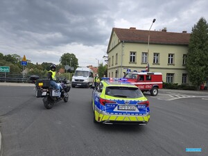 Peleton pokoju przejechał przez powiat lubański. Policjanci czuwali nad bezpieczeństwem European Peace Ride 2026