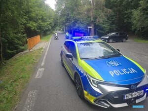 Peleton pokoju przejechał przez powiat lubański. Policjanci czuwali nad bezpieczeństwem European Peace Ride 2026