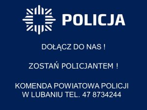 NOWI FUNKCJONARIUSZE WSTĄPILI W SZEREGI LUBAŃSKIEJ POLICJI- NAJBLIŻSZY TERMIN PRZYJĘĆ DO SŁUŻBY JUŻ 30 GRUDNIA 2020 r.