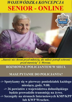 Zdjęcie przedstawia baner kampanii Senior Online